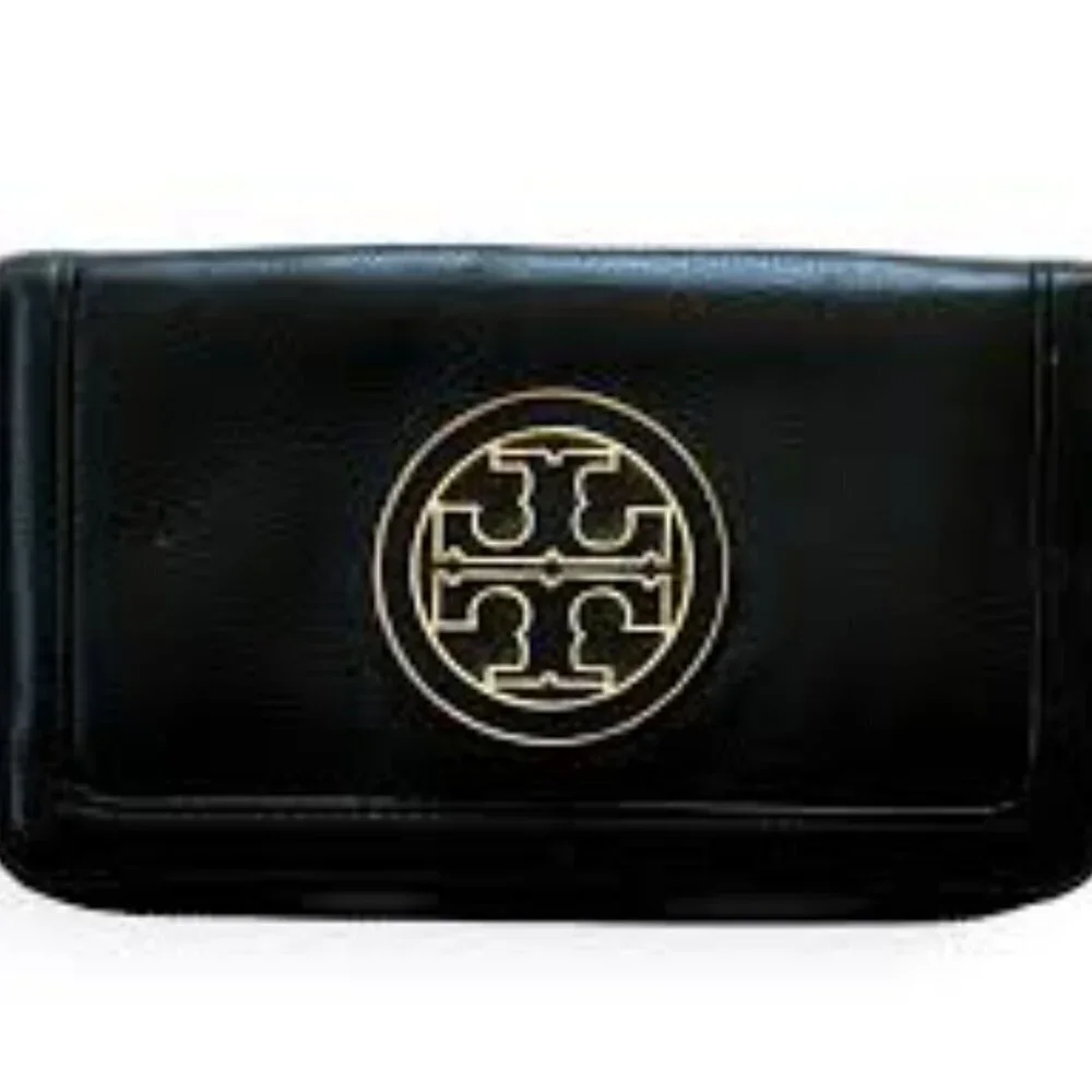 TORY BURCH BLACK/GOLD WRISTLET